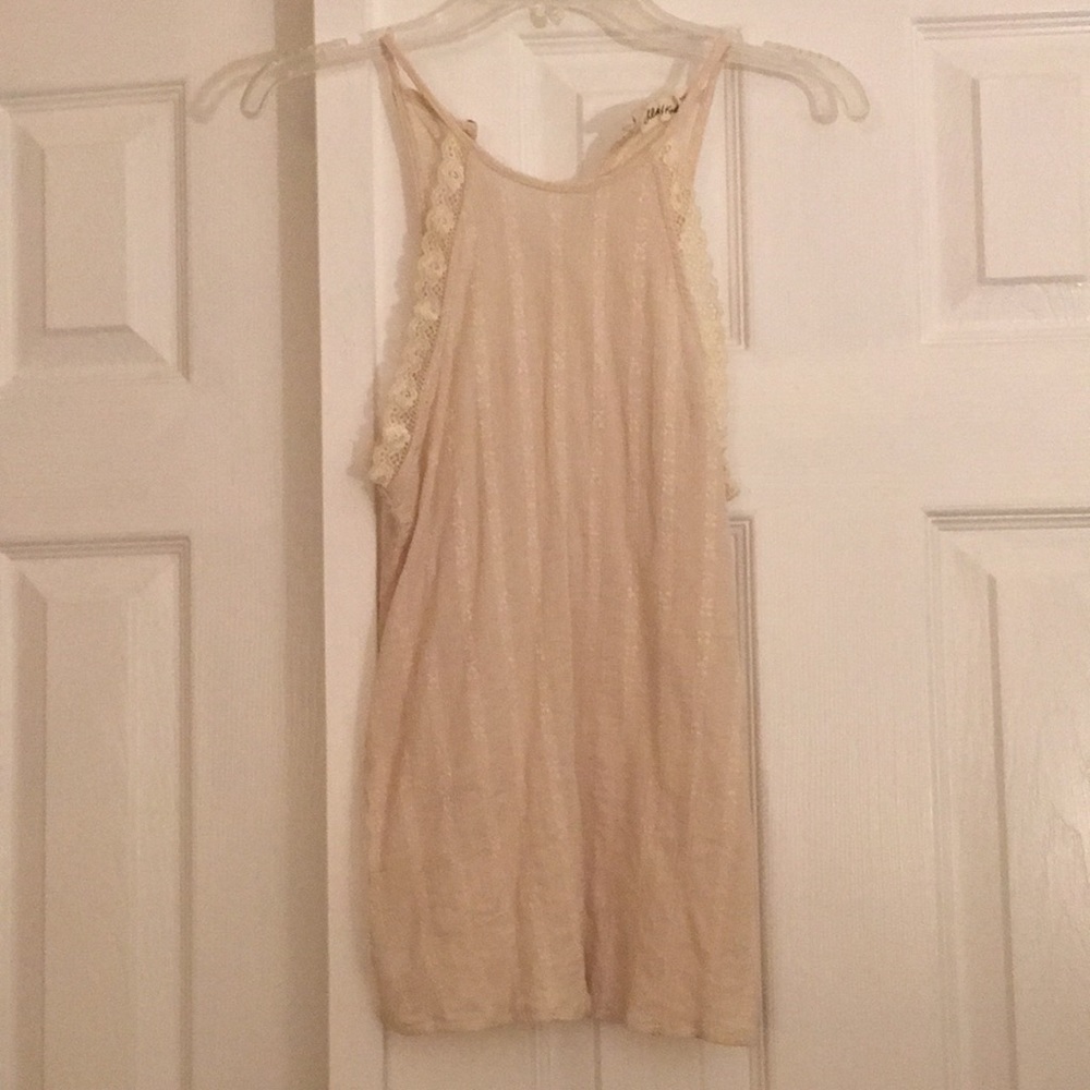 Lace halter tank!